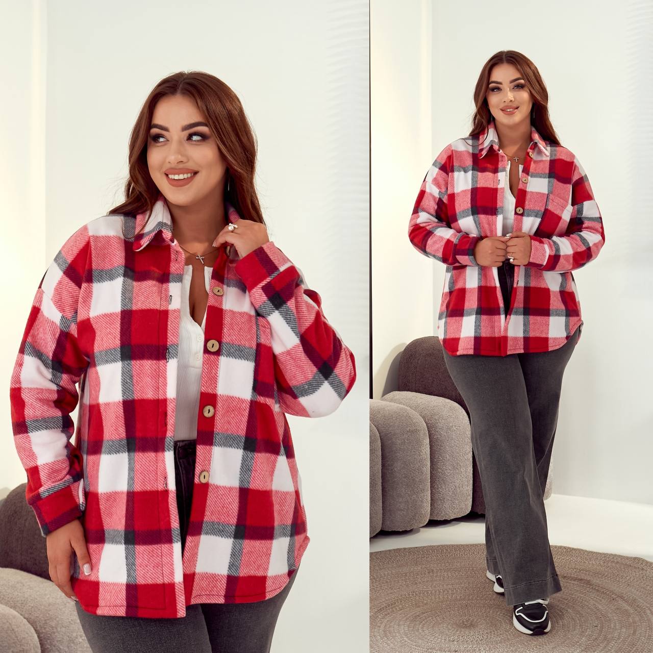 ‼️Ціну знижено ‼️
СОРОЧКА Артикул: 5456
Тканина: фліс полар виробник Туреччина 
ЗАМІРИ ПО ТКАНИНІ
Сорочка
48-50- ОГ(120)
52-54- ОГ(128)
56-58-ОГ(132)
Довжина сорочки 72 см
Довжина рукава від горловини 74 см