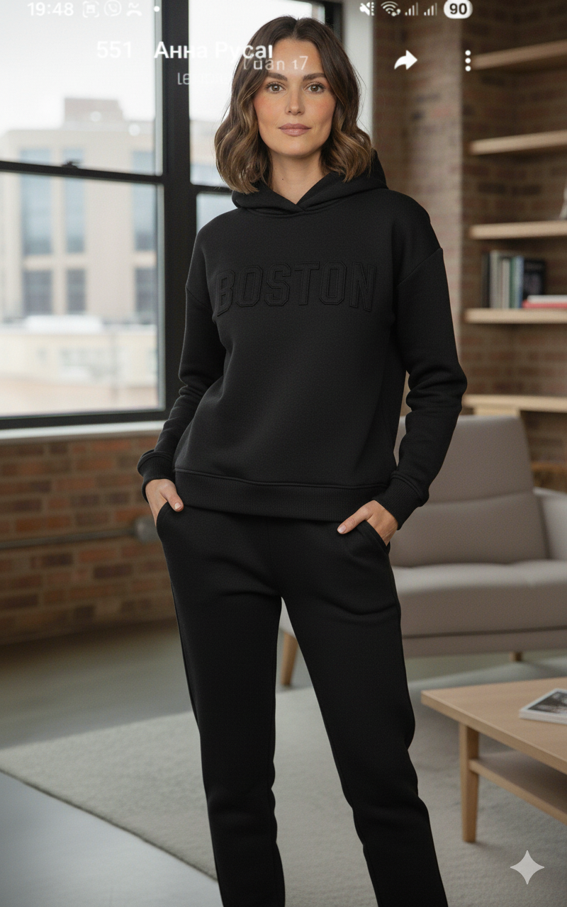 Розпродаж!Костюм трикотаж тринитка петля худі+ тринитка на флісі штани