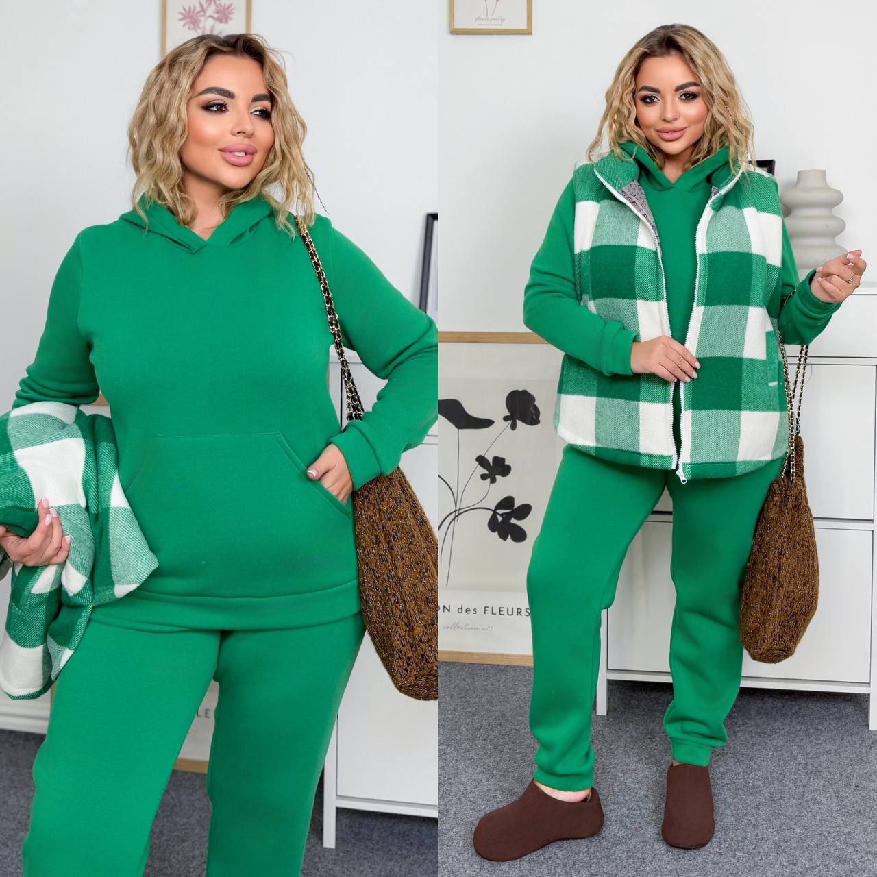 💥MEGA SALE 💥
Костюм трійка
Тканина жилета  : щільний кашемір  , шовковиста підкладка , синтепон 150 
Тканина костюма : тринитка на флісі   ( гарна розтяжність )