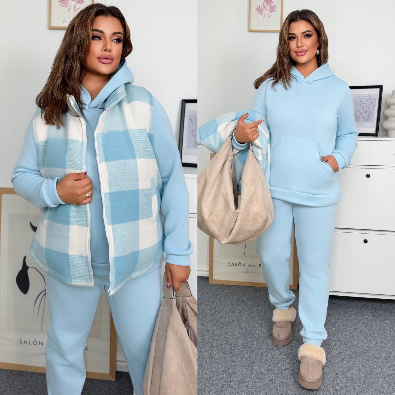 💥MEGA SALE 💥
Костюм трійка
Тканина жилета  : щільний кашемір  , шовковиста підкладка , синтепон 150 
Тканина костюма : тринитка на флісі   ( гарна розтяжність )