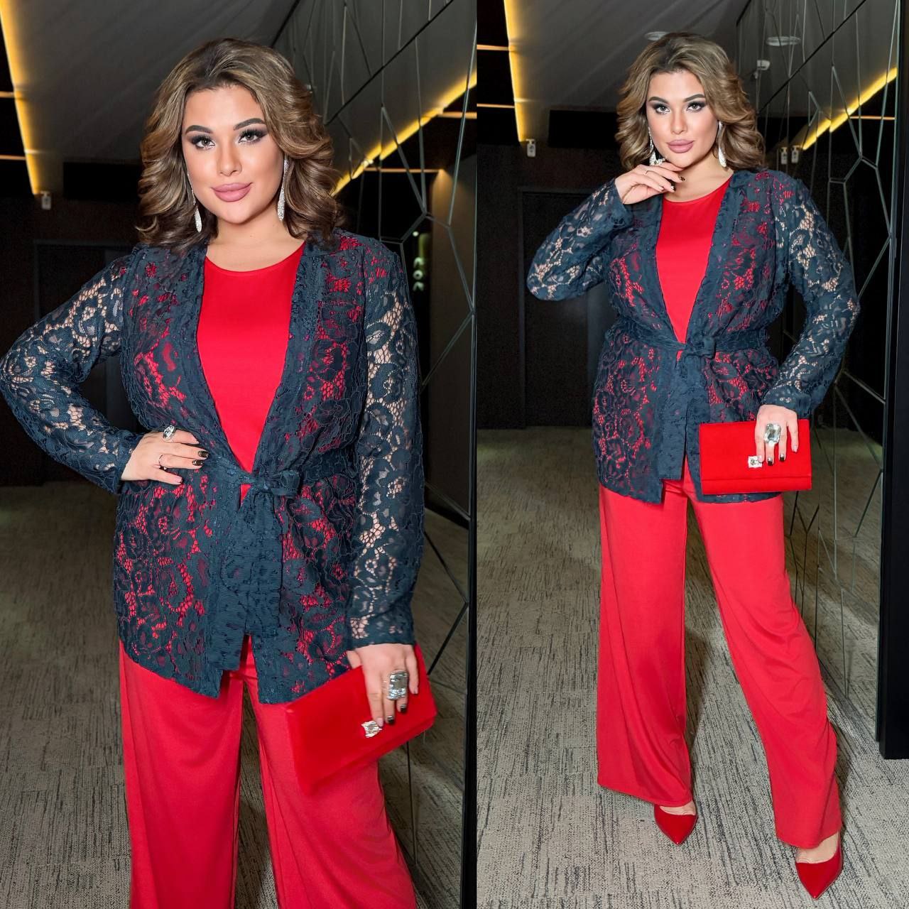 РОЗПРОДАЖ
Кардиган Мод № 7898
Тканина : гепюр 
Довжина сукні : 85 см.
Довжина рукава : 70 см.
Святковий  кардиган , вільного покрою , з вшитим поясом .
Артикул: GARNA-884106