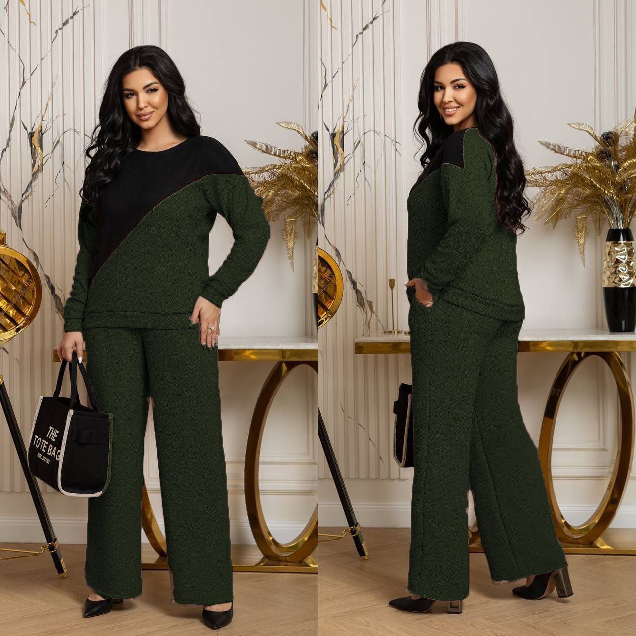 Костюм трикотаж на флісі
Костюм двійка Мод № 7672
Тканина : ангора  на флісі 
Довжина худі : 70 см..
Довжина рукава : 76 см. ( від горловини ) 
Довжина штанів : 107 см. (пояс на гумці )
Практичний стильний костюм , штани прямого покрою  , з бічними кишенями  , пояс на гумці  . Худі прямого покрою  ,з спущеним рукавом . Тканина  гарної якості , зносостійка  , приємна на дотик .
Артикул: GARNA-103697