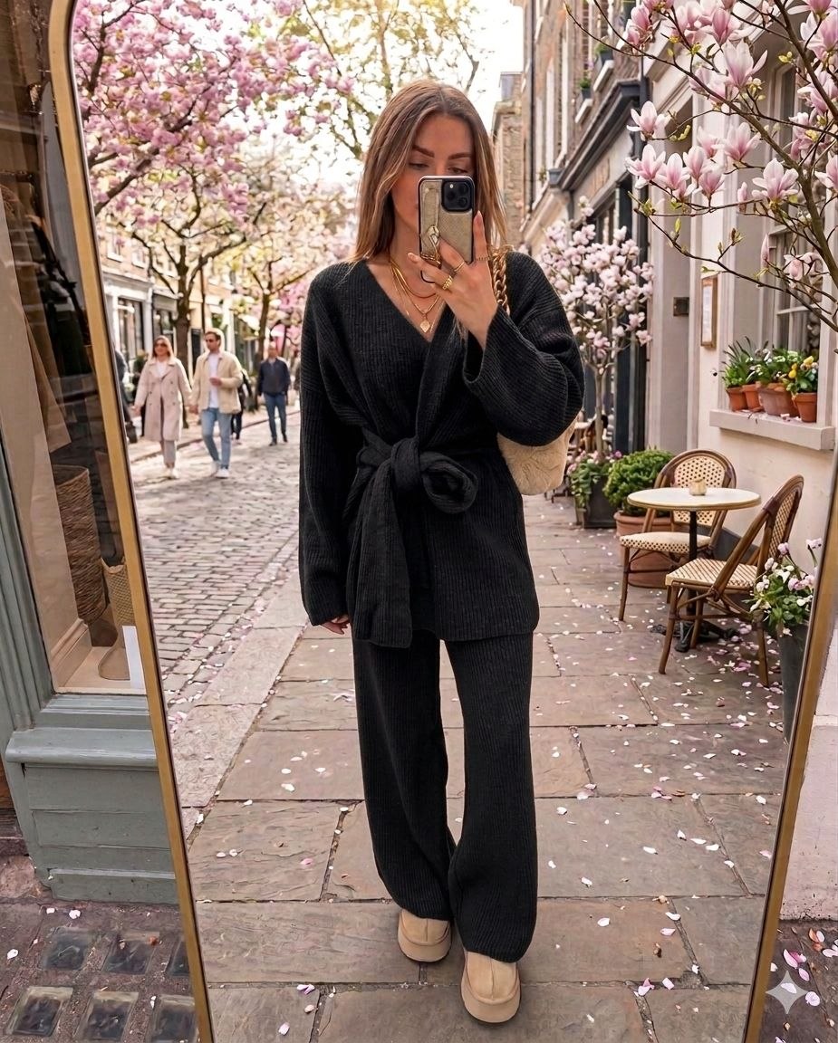 Розпродаж  Костюм  ангора рубчик
Костюм кофта імітація запаху на зав,язці+ палаццо штани з якісної ангори рубчик
Артикул: GARNA-684303