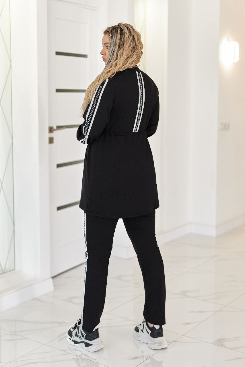 ЗНИЖКИ Костюм кардіган і штани
Костюм 323вд
Тканина:
Двухнитка + лампаси + стрази.
Артикул: GARNA-913150